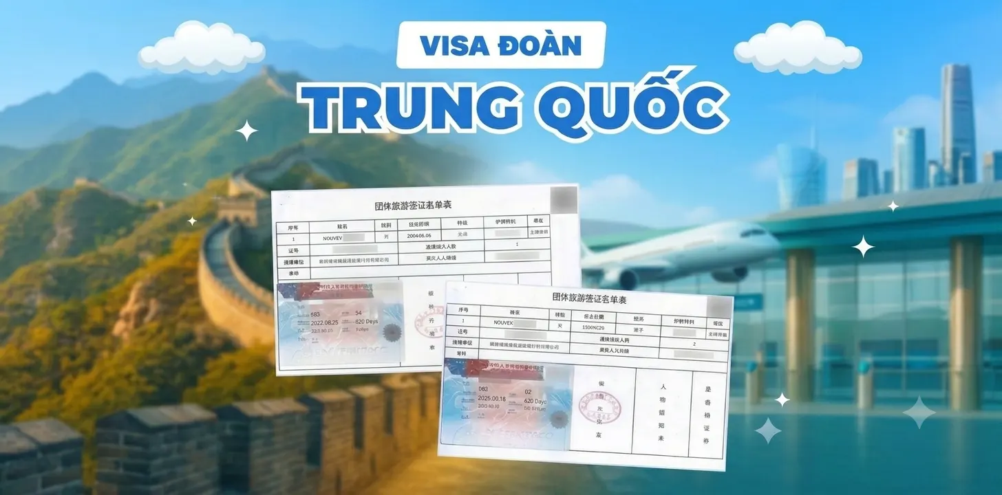 visa đoàn Trung Quốc
